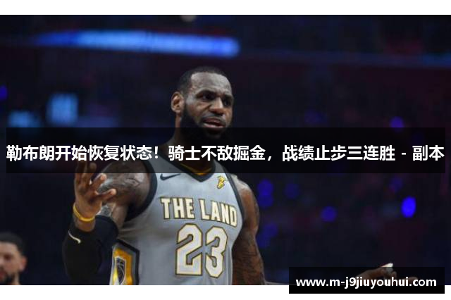 勒布朗开始恢复状态！骑士不敌掘金，战绩止步三连胜 - 副本